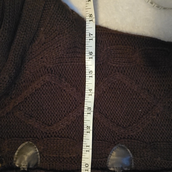 Wet Seal Hooded Toggle Button Sweater Cardigan Women's Medium M - Picture 7 of 12